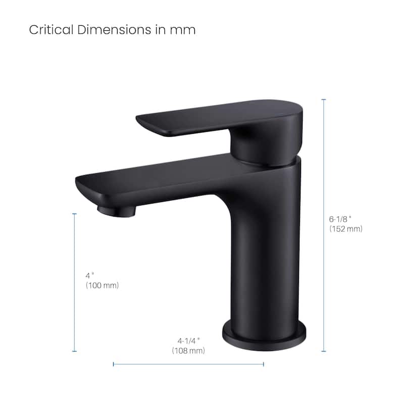 Tender Single Handle Bathroom Sink Faucet
