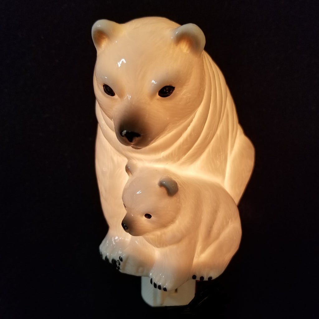 Polar Bear And Cub Night Light