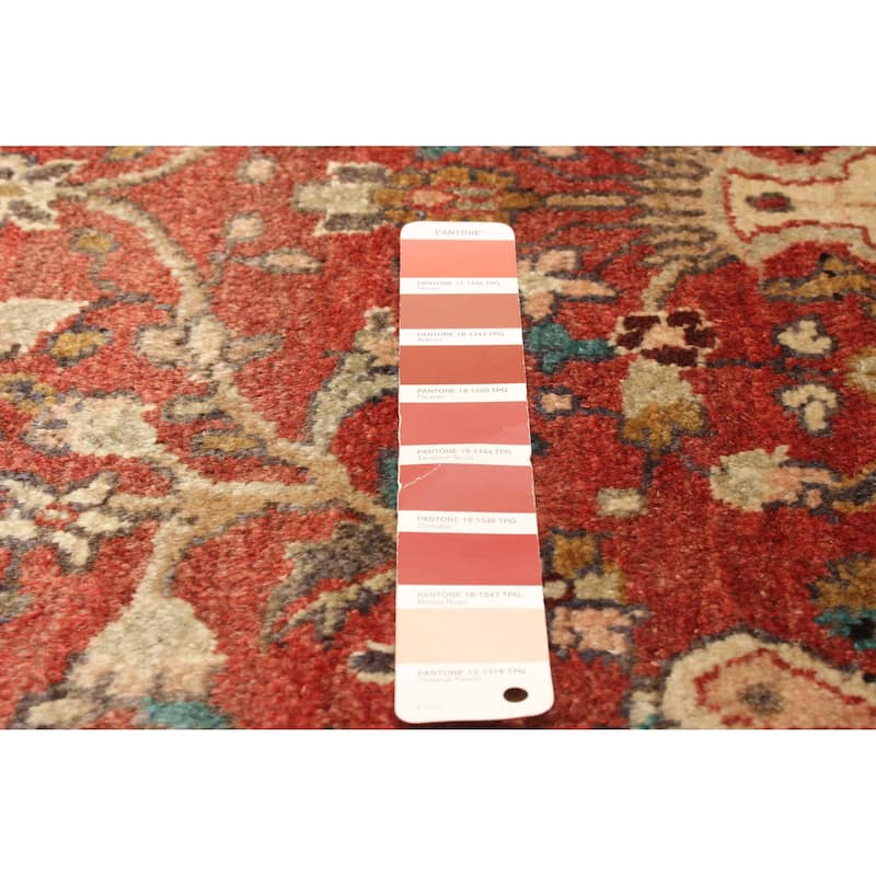 ECARPETGALLERY Hand-knotted Andelz Red Wool Rug - 3'1 x 9'6