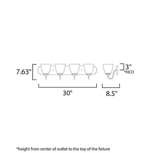 Maxim 11384 Axis 4 Light 30" Wide Vanity Light
