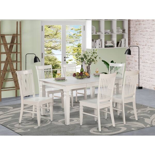 7 Piece Dining Table And 6 Dining Chairs On Sale Overstock 10296481
