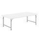 preview thumbnail 1 of 28, 4.93-Foot Kid's Plastic Folding Activity Table - Play Table - 59.25"D x 29"W x 19"H Granite White