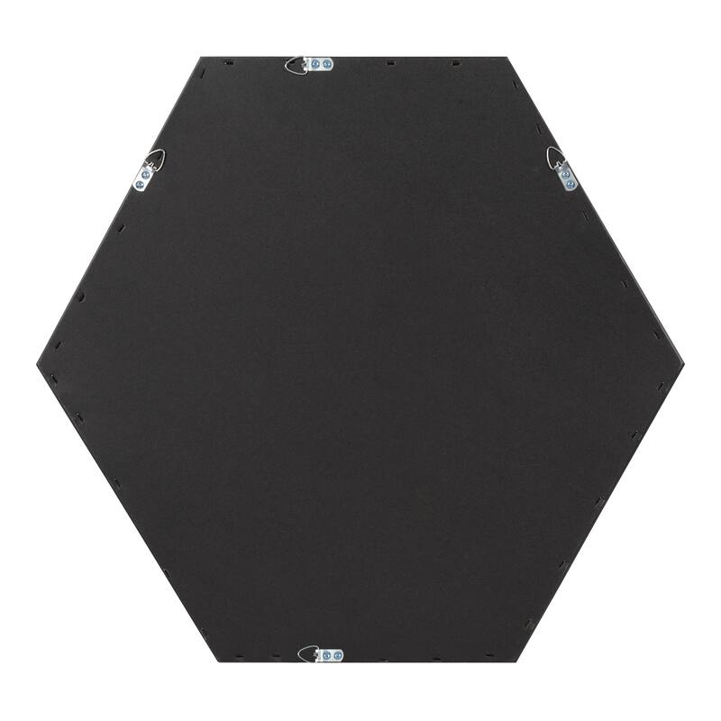 Kate and Laurel Laverty Framed Hexagon Wall Mirror