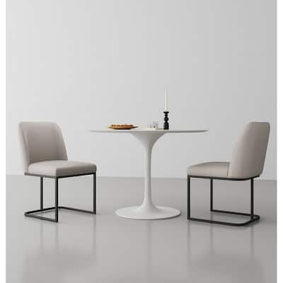 Manhattan Comfort Serena Faux Leather Dining Chair (Set of 2)