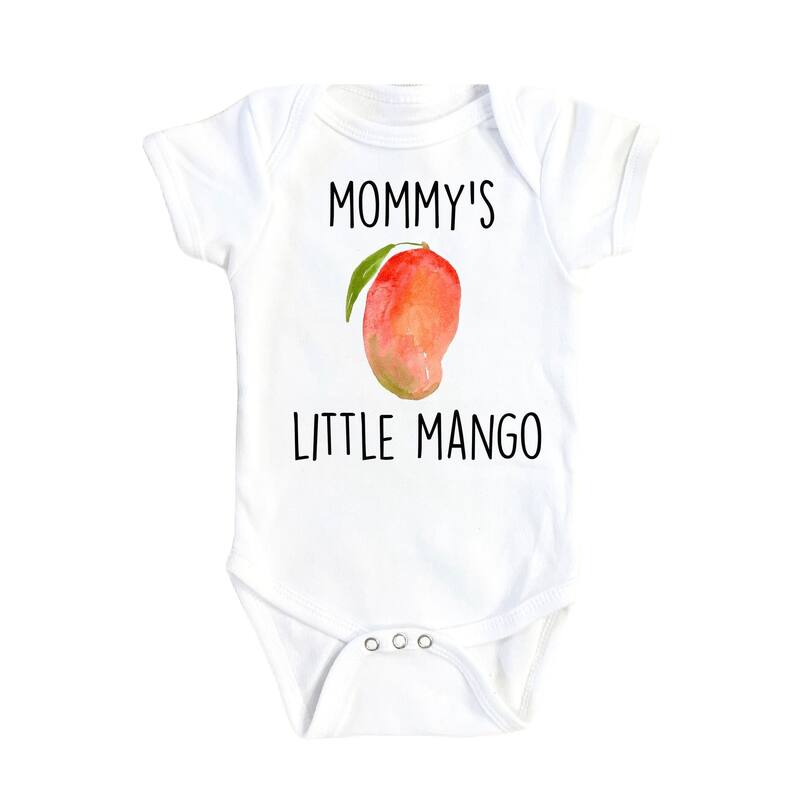 Mango Mommy - Baby Boy Girl Clothes Infant Bodysuit Funny Cute Newborn - Pink - 0-3M