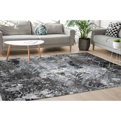 Dayton Collection - Blue/Grey Abstract Rug