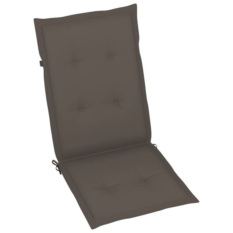 vidaXL Outdoor Recliner Chairs Patio Chair with Cushions Solid Wood Acacia