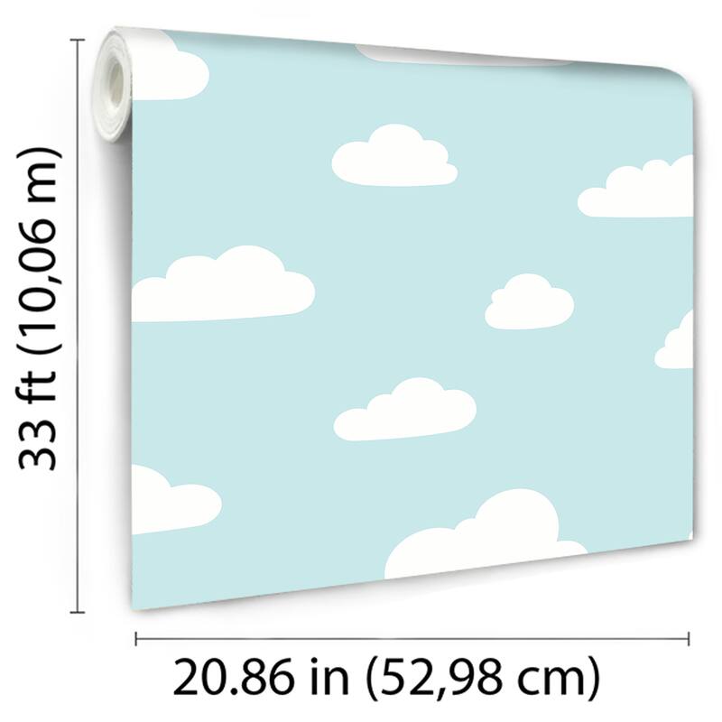 Veer Decor Clouds Pastel Wallpaper. - N/A