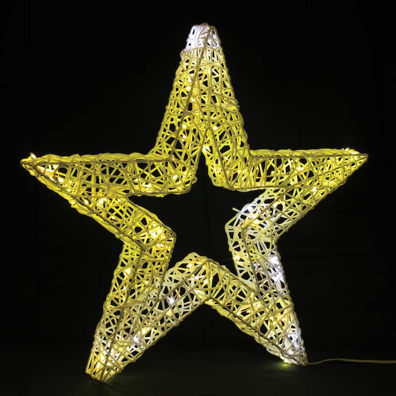 LED Star Decor with UL Plug 24 inches Festive Light Display - 24” x 3” x 22.5” (L x W x H)