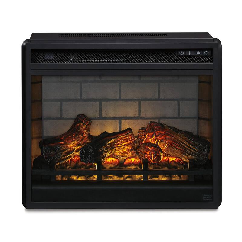 Signature Design by Ashley Entertainment Accessories Black Electric Infrared Fireplace Insert
