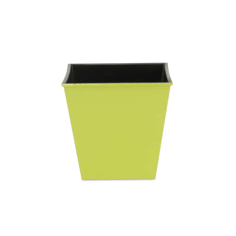 HomeRoots 5" Lime Green Recycled Plastic Indoor Outdoor Rectangular Pot Planter