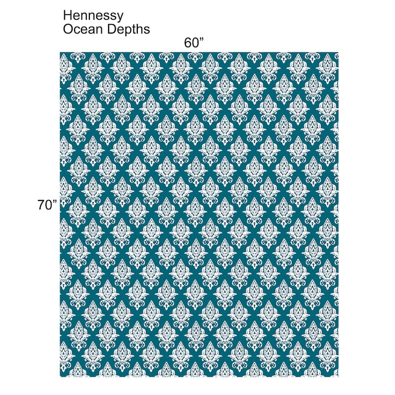 Flannel Velvet Hennessy Couch Cover Throw Blanket, 60" x 70"