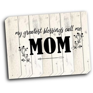 Call Me Mom 20x16 Gallery Wrapped Stretched Canvas - Bed Bath & Beyond ...