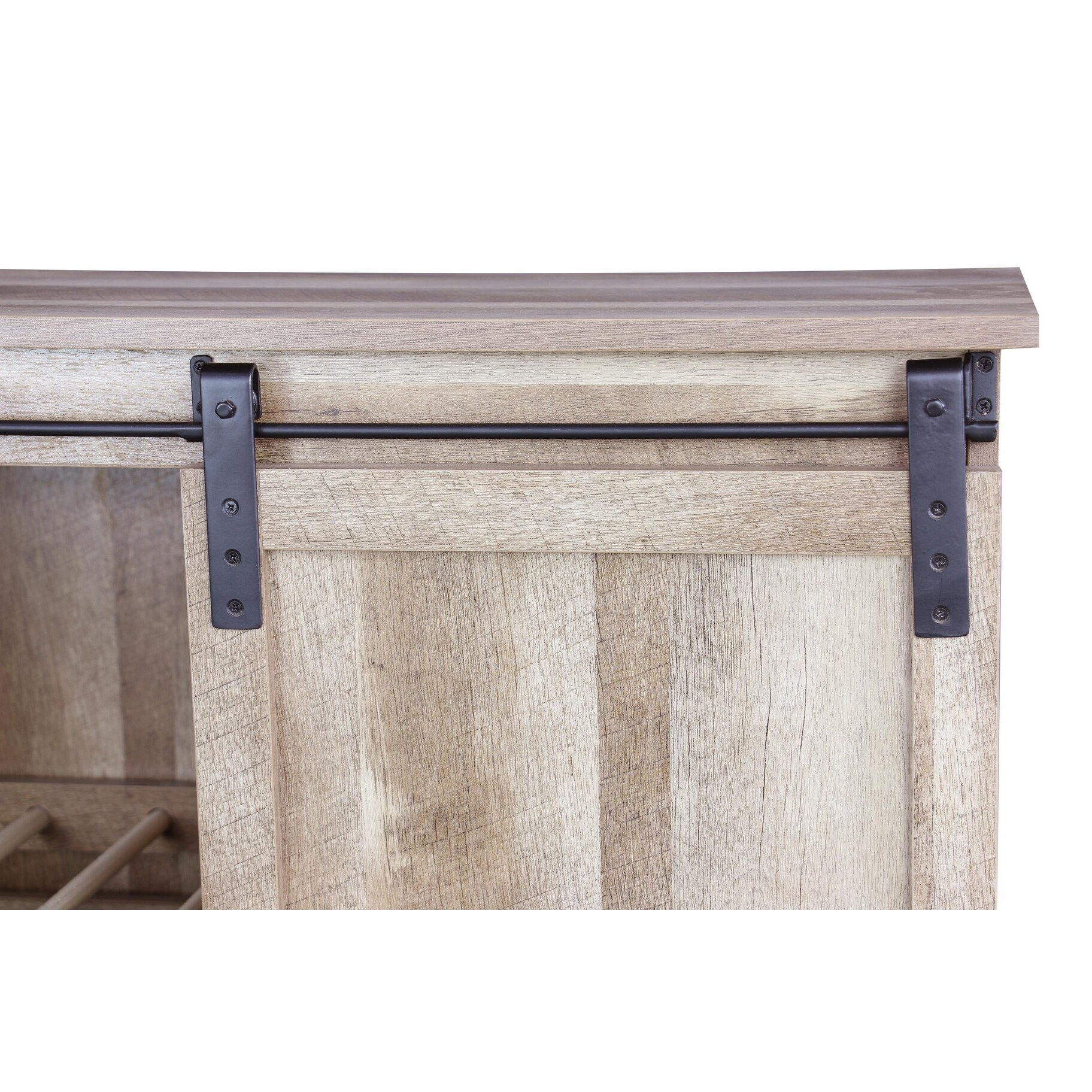 Shop Carbon Loft Leguizamo Sliding Barn Door Wine Cabinet