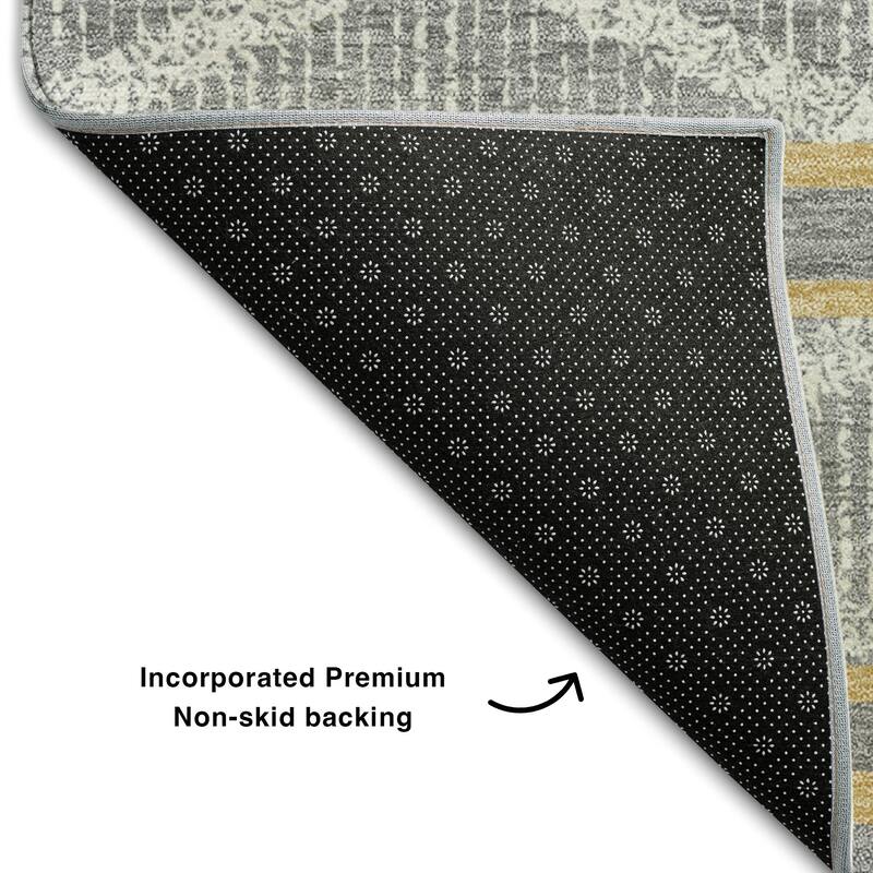 Premium Washable Super Soft Geo Diamonds Mayfield Rug