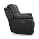 preview thumbnail 12 of 13, Crew Leather Power Reclining Zero Gravity Loveseat with Console, Power Headrests & Lumbar by Flexsteel