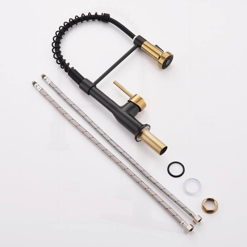 Commercial Kitchen Faucet with Pull Down Sprayer
