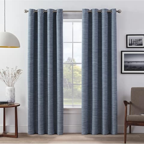 Eclipse Wyckoff Blackout Window Curtain Panel Pair
