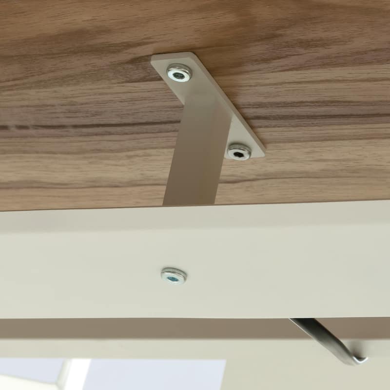 Metal Cord Management Trough, White