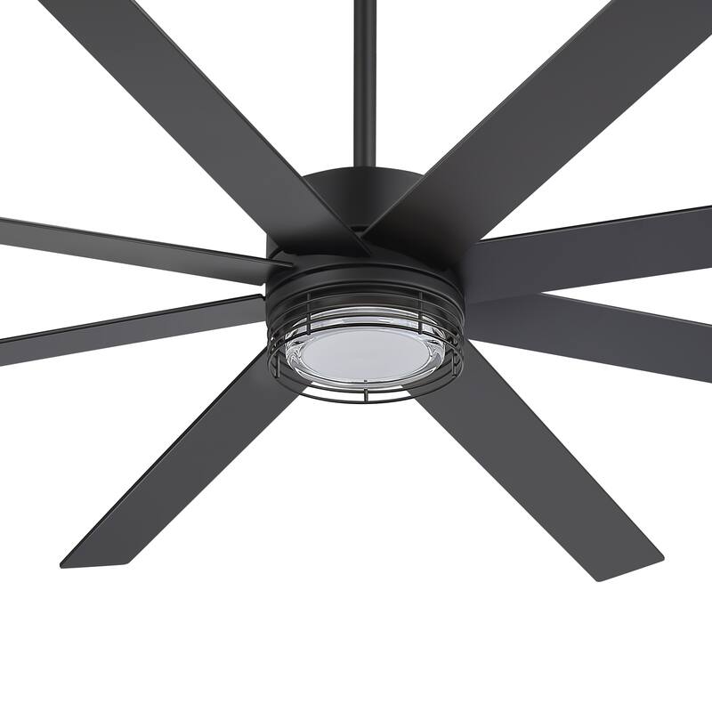 72/52-inch Reversible 8/5-Blade Dimmable LED Ceiling fan with Light and Remote