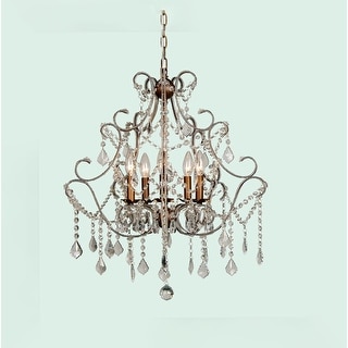 5-Light Gold Chandelier With Clear Crystals - Bed Bath & Beyond - 43819903