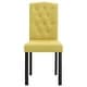 preview thumbnail 4 of 3, vidaXL Dining Chairs 4 pcs Green Fabric