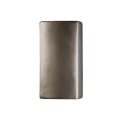 Justice Design Group Ambiance Small ADA Rectangle Closed Top Wall Sconce