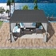 preview thumbnail 104 of 188, EROMMY Outdoor Louvered Pergola Gazebo with Adjustable Aluminum Rainproof Roof