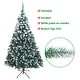preview thumbnail 13 of 14, 7FT Spray White PVC Christmas Tree 870 Branches for Holiday Decoration