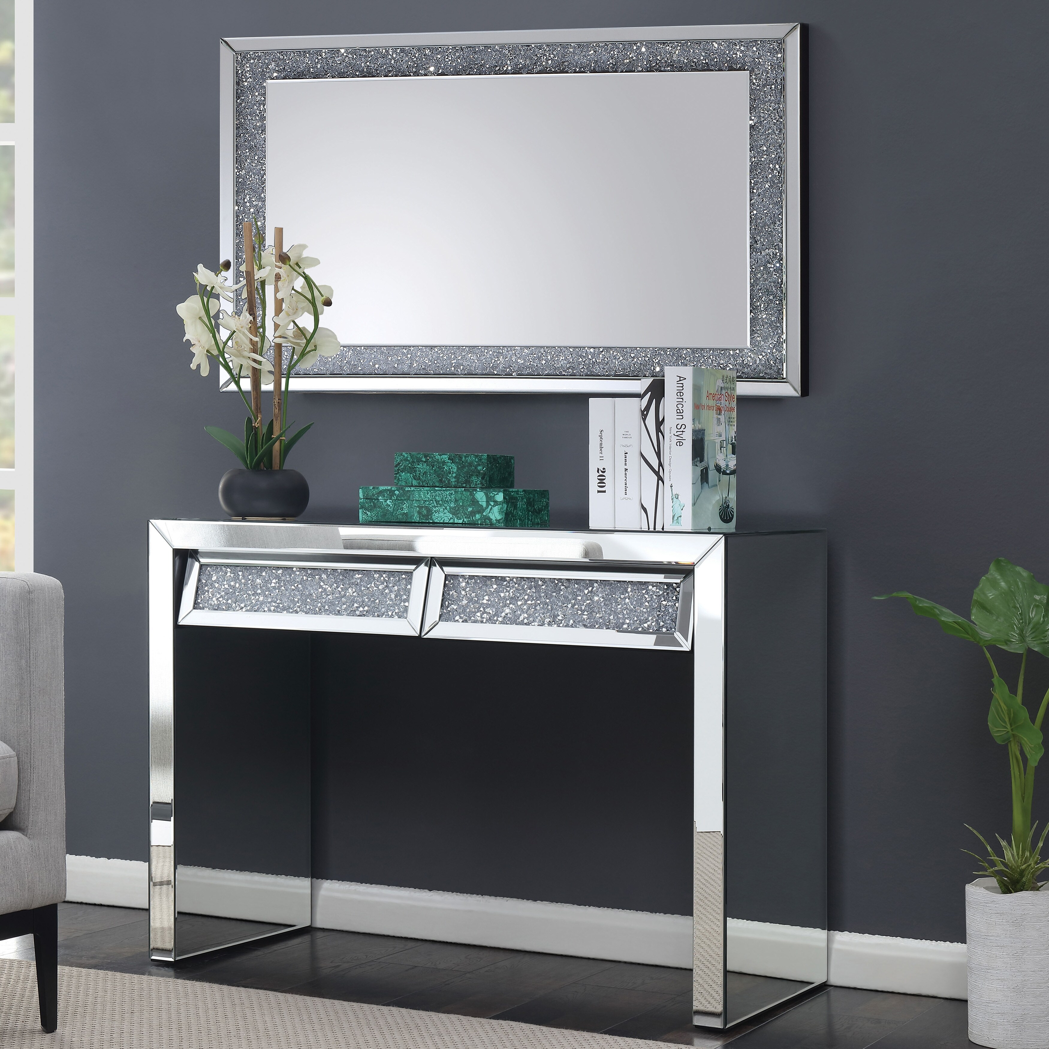 american dressing table designs Newly Designed Smart Mirror Dressing Table With Drawers And Storage Cabinet, Dressing Table With Dressing Pad For Bedroom, Dressing Room Black Bedroom
