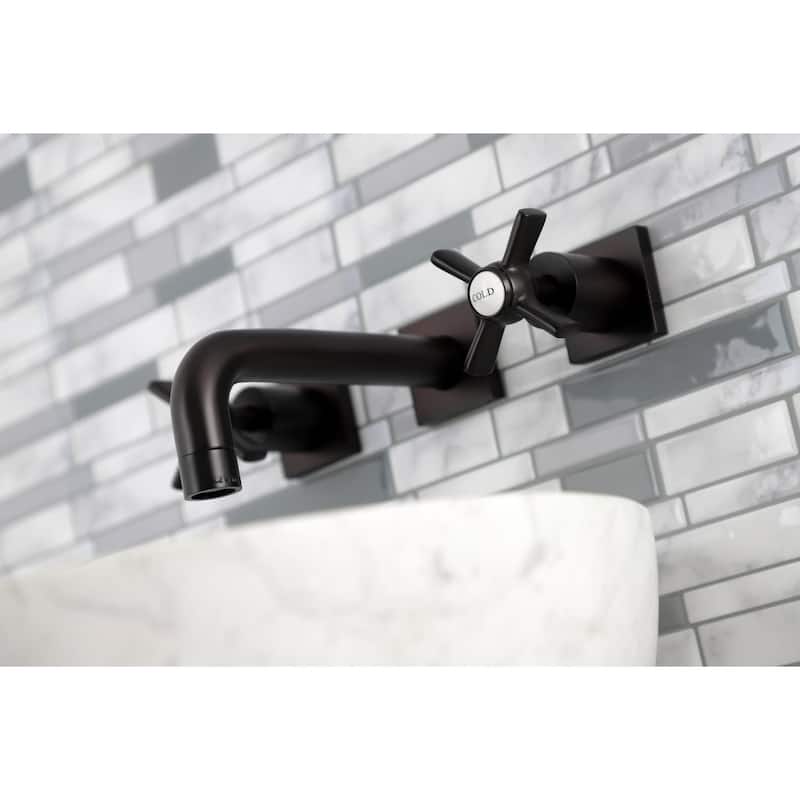 Kingston Brass Millennium 1.2 GPM Wall Mounted Widespread Bathroom