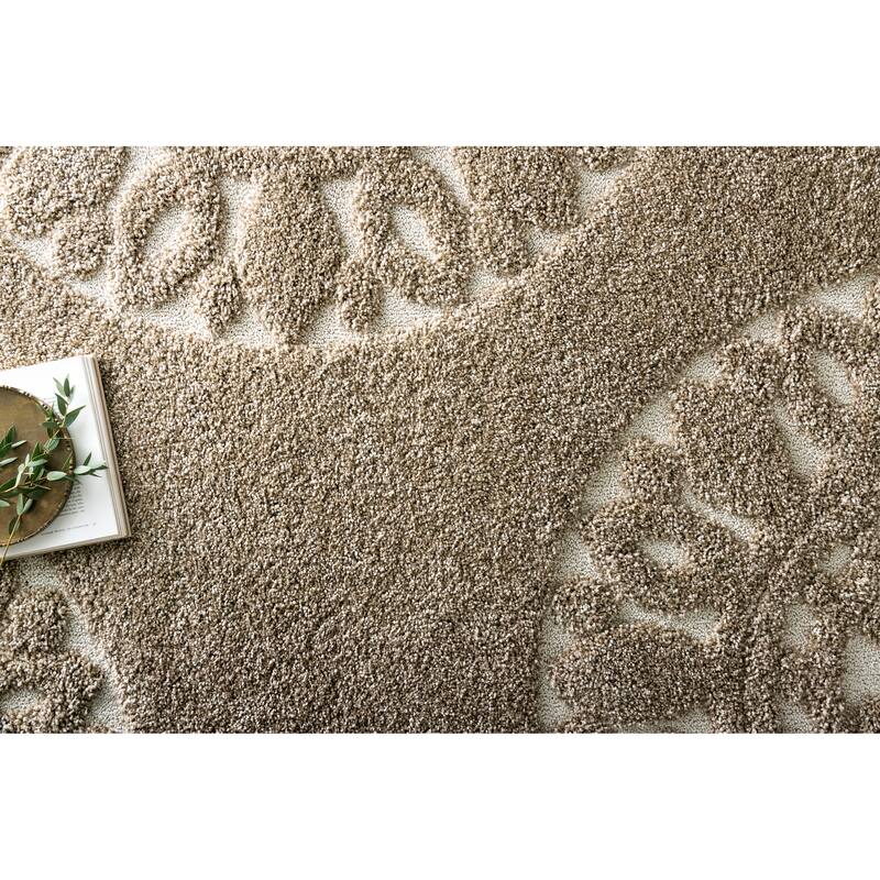 Alexander Home Julian Medallion Shag Area Rug