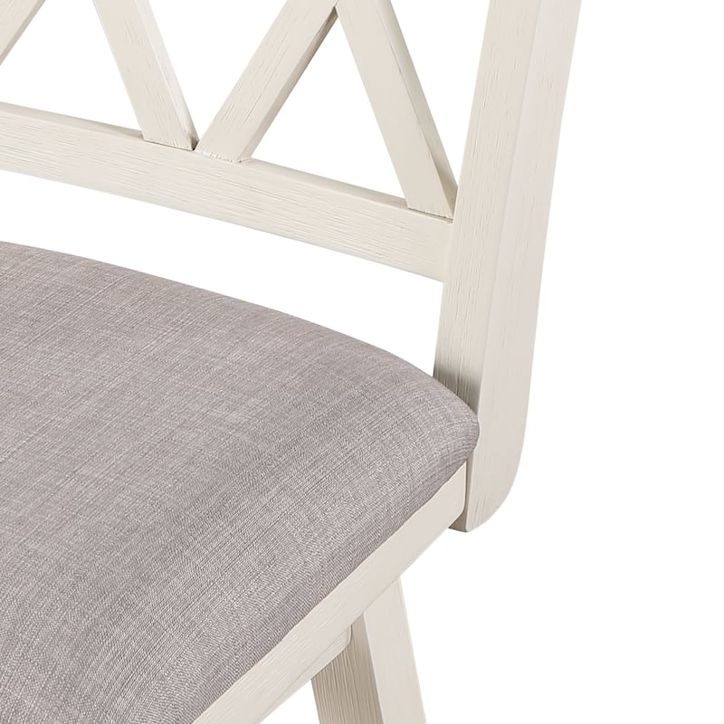 Brookline Wooden Linen Swivel Dining Room Barstool