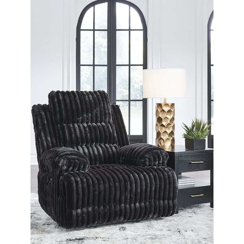 Signature Design by Ashley Higgesbee Black Power Recliner