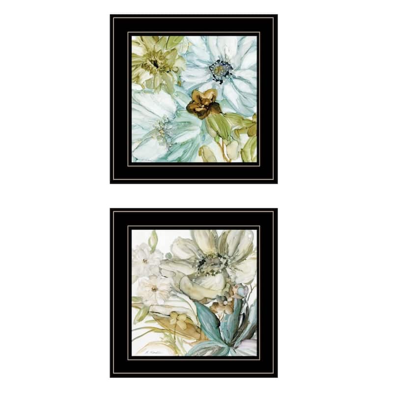 TrendyDecor4U Contemporary "Sea Glass" 2-Piece Vignette by JG Studios