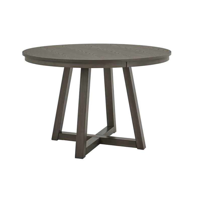 Harstad Wood Finish Fixed Top Round Dining Table by iNSPIRE Q Modern - Gray