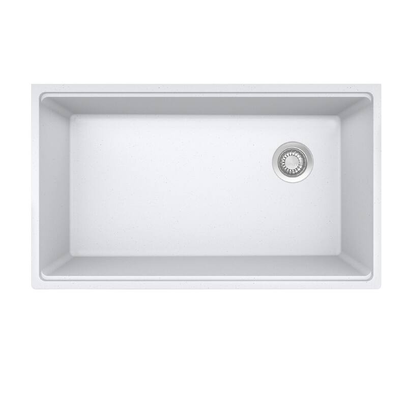 Franke 33 x 20 Inch Maris Granite Stone Sink - Polar White