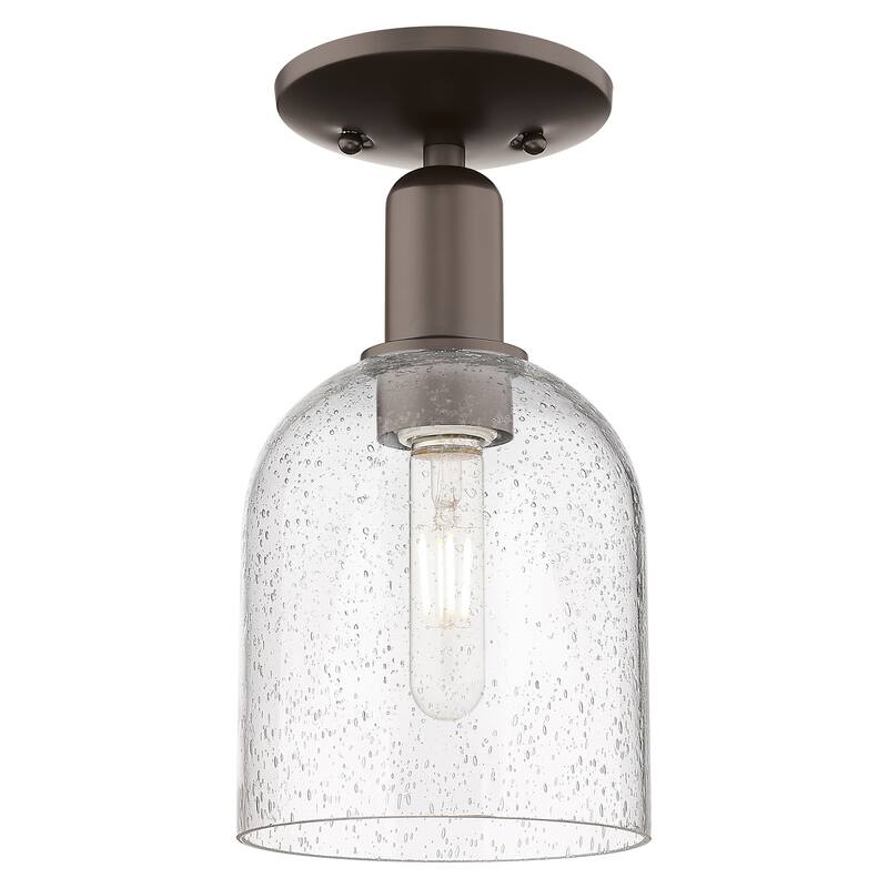 Innovations Lighting 716-1C-11-6 Bella Semi-Flush Bella 6" Wide - Oil Rubbed Bronze / Seedy