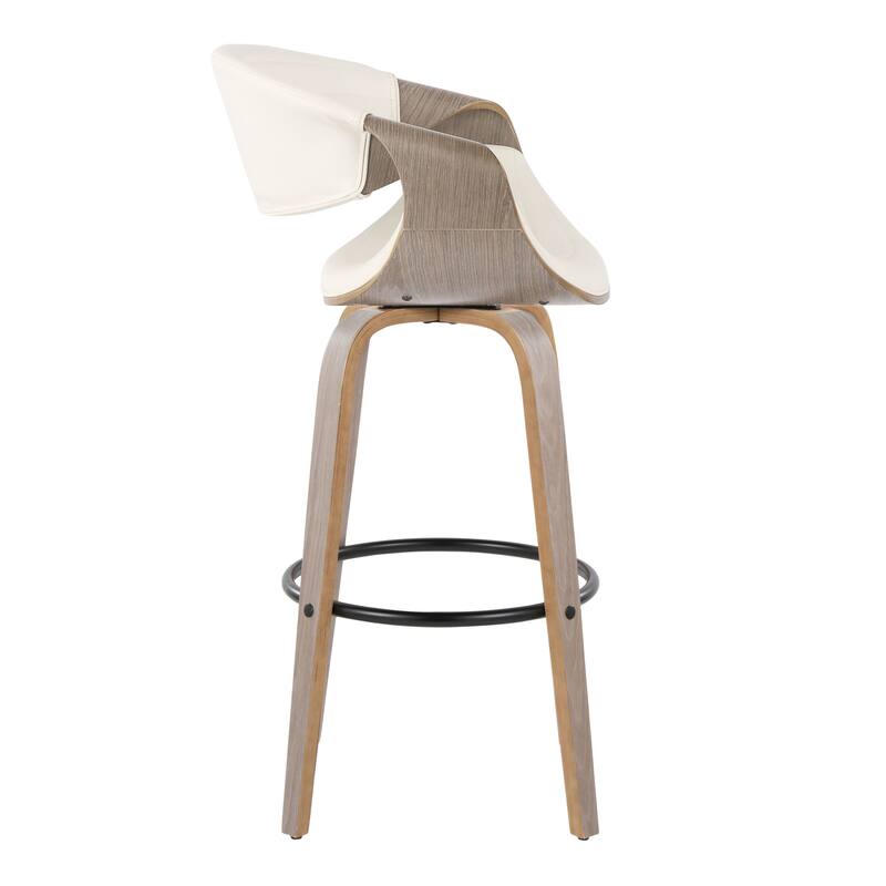 Carson Carrington Kanteborg 30" Fixed-Height Bar Stool with Round Footrest (Set of 2)