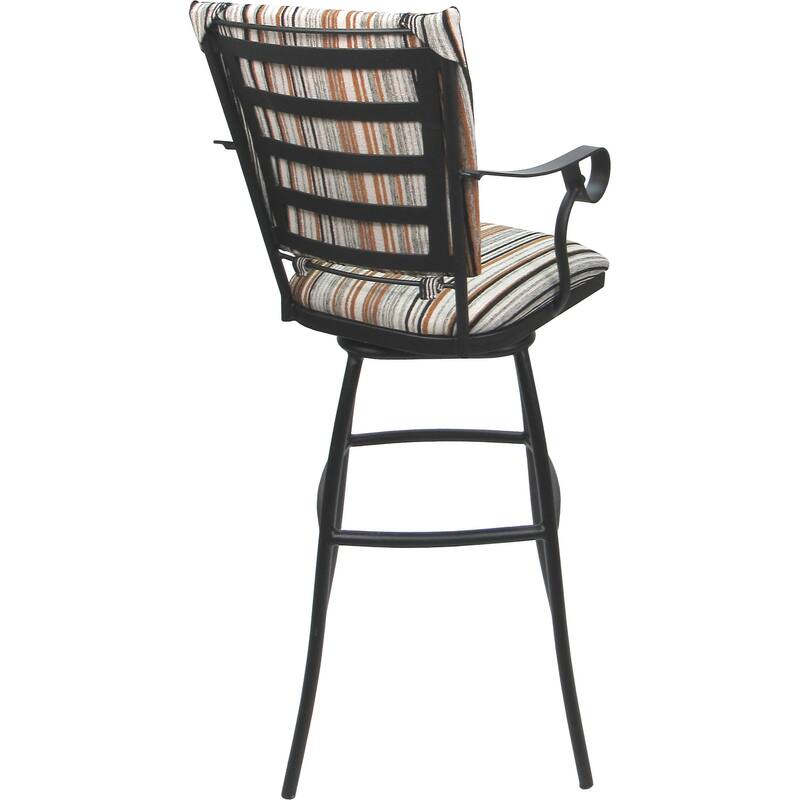 Outdoor Indoor Bar Stool Counter Extra Tall - Jenna Padded Back with Arms