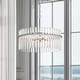 preview thumbnail 1 of 6, Casandra Chrome Crystal 5-light Pendant Chandelier