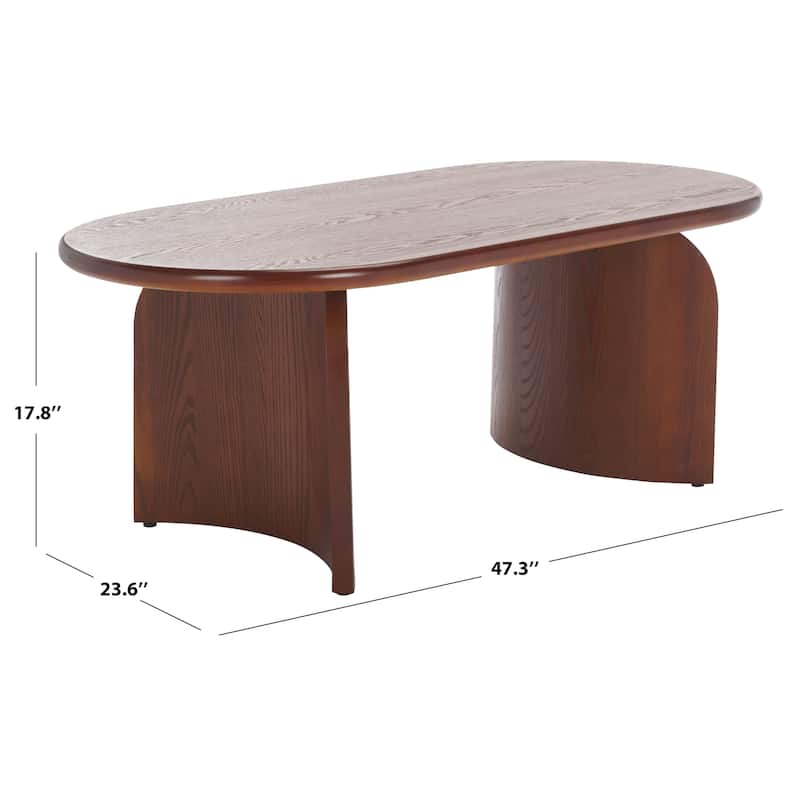 SAFAVIEH Chakun Oval Top Coffee Table - 47"W x 24"D x 18"H