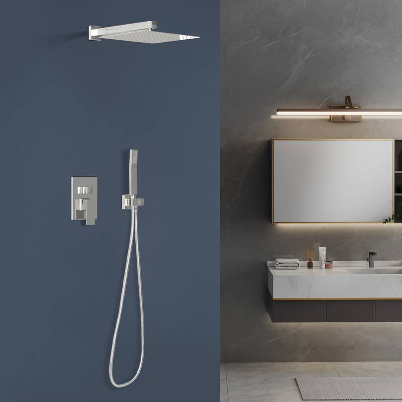 Topcraft 10-Inch Wall Mounted Square Shower System with Rough-in Valve - 10*10