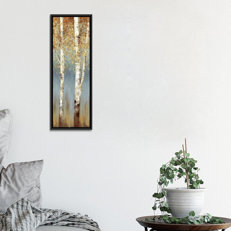 iCanvas "Butterscotch Birch Trees II" by Allison Pearce Framed Canvas Print