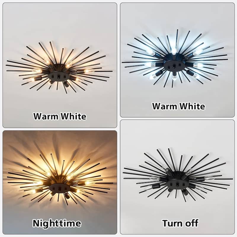 8 light ceiling light black kitchen light metal hallway light