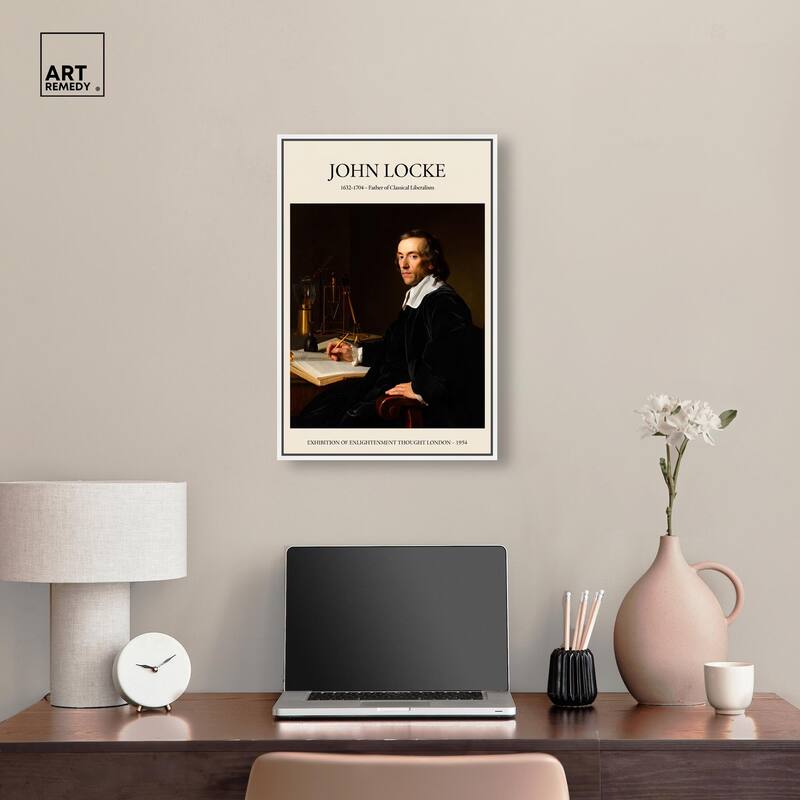 Father of Liberalism Depicted Canvas by Art Remedy