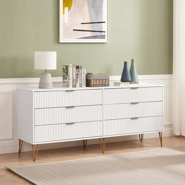 Manhattan Comfort2-Piece DUMBO Modern 5-Drawer Tall Dresser and DUMBO Modern 6-Drawer Double Low Dresser in Midnight Blue Manhattan Comfort2-Piece DUMBO Modern 5-Drawer Tall Dresser and DUMBO Modern 6-Drawer Double Low Dresser in Midnight Blue