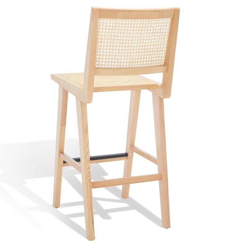 SAFAVIEH Couture Jeff French Cane 30-inch Bar Stool - 18 In. W x 23 In ...