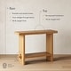 preview thumbnail 11 of 33, Nathan James Virgo Farmhouse 2-Tier Console Table in Wire-Brushed Wood Finish