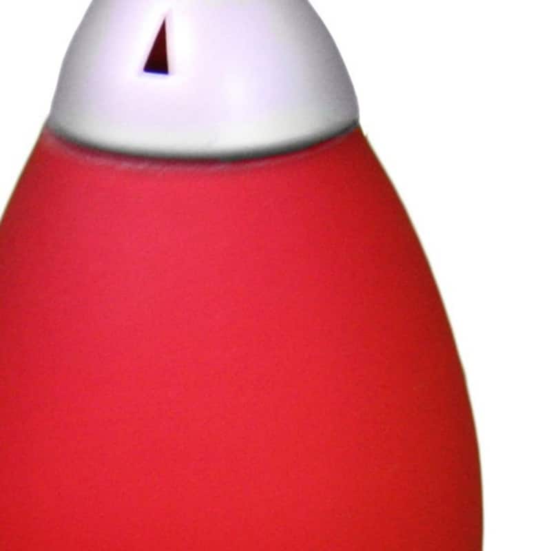 Silver Acrylic Base Petite Bedside Table Lamp with Globe Shade - 5” x 5” x 10.5” (D x W x H)